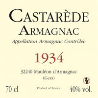 Armagnac Castarède - 1934