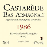 Armagnac Castarède - 1986