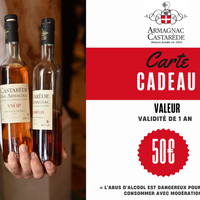 Offrez le goût exquis de l'armagnac avec une carte cadeau Armagnac Castarède !