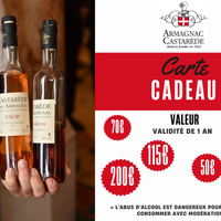 Offrez le goût exquis de l'armagnac avec une carte cadeau Armagnac Castarède !