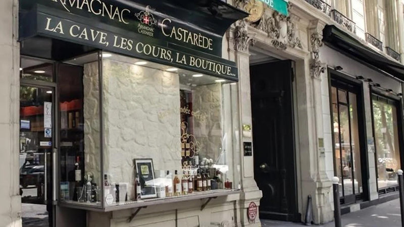 Façade du showroom Armagnac Castarède, 140 boulevard Haussmann à Paris
