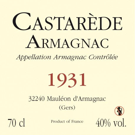 Armagnac Castarède - 1931