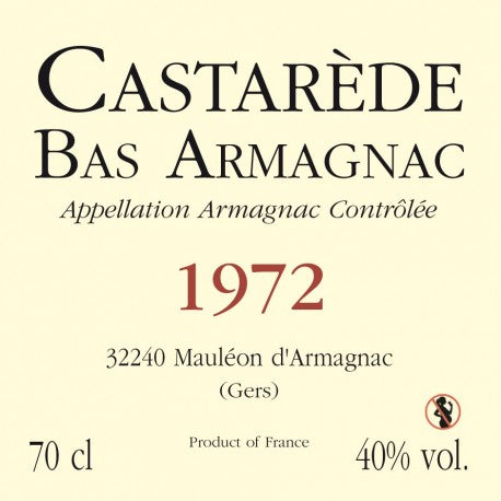 Armagnac Castarède - 1972
